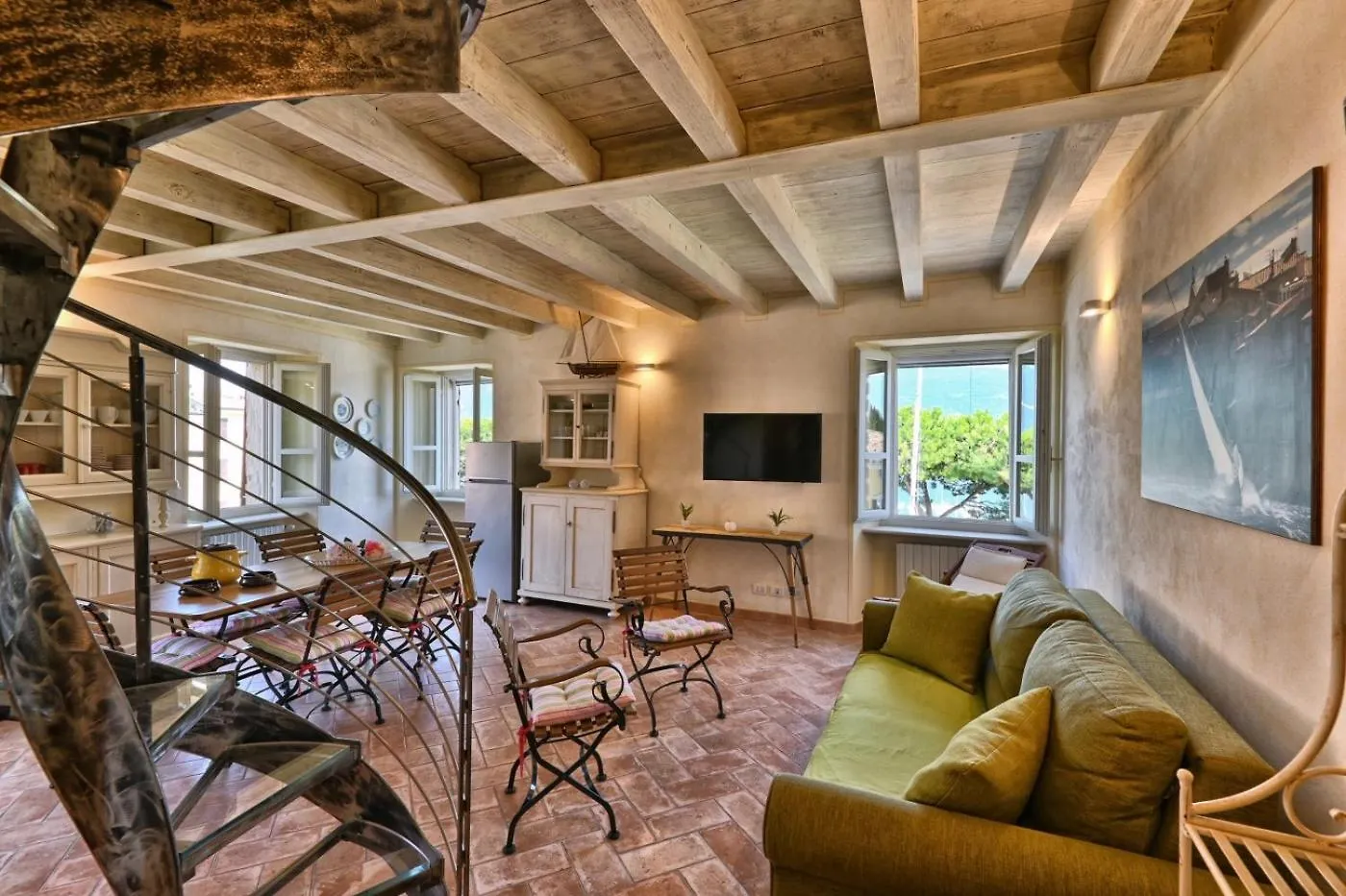公寓 Appartamento Al Porto Vecchio - Theater Home 加尔尼亚诺